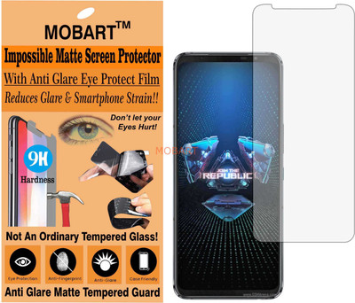 MOBART Tempered Glass Guard for ROG PHONE 5 (Matte Finish)(Pack of 1)