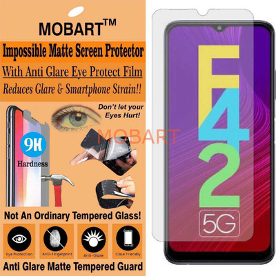 MOBART Tempered Glass Guard for SAMSUNG GALAXY F42 5G (Matte Finish)(Pack of 1)