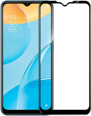 ISTAMBH Tempered Glass Guard for Oppo A55 5G HD Ultra Clear With Black Border Full Screen Coverage Gorilla Glass(Pack of 1)