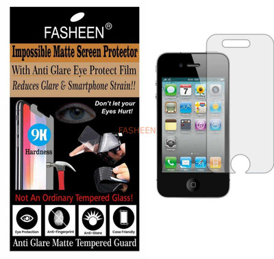 Fasheen Tempered Glass Guard for APPLE IPHONE 4S (Matte Finish)(Pack of 1)