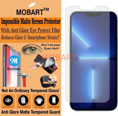 MOBART Tempered Glass Guard for APPLE IPHONE 13 (Matte Finish)(Pack of 1)