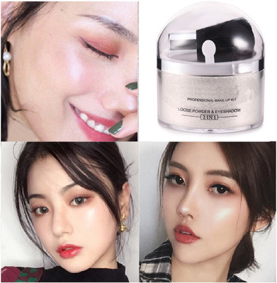 THTC SHIMMERY SHINY SILVER HIGHLIGHTER FOR ALL TYPE SKIN TONE Highlighter(SILVER)