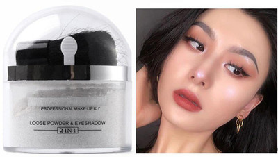 tanvi27 SHIMMERY SHINY GLOW ILLUMINATOR MAKEUP BASED POWDERY SILVER HIGHLIGHTER(SILVER)