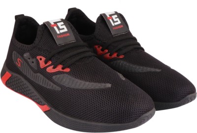 FOOTSTAIR Running Shoes For Men(Black , 6)