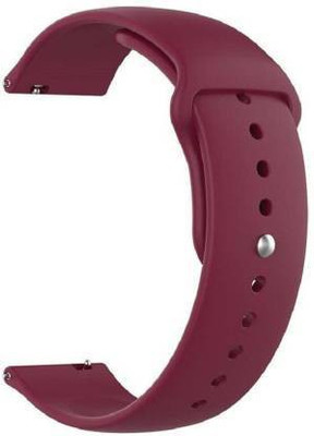 WEI INTERNATIONAL Silicon Band Sam 22mm Wine 22 mm Silicone Watch Strap Smart Watch Strap(Brown)