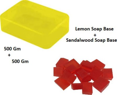 ARTH RETAIL HOUSE COMBO Combo Lemon Soap Base & Sandalwood Soap Base (500*2)(1000 g)