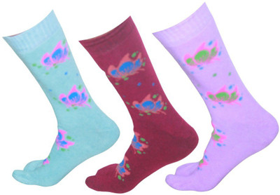 GARUN Women Embriodered Calf Length(Pack of 3)