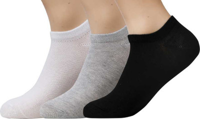 Denimzero Men & Women Solid Low Cut(Pack of 3)