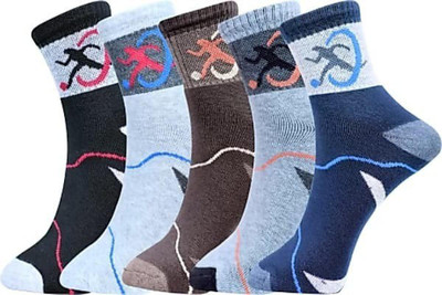 GARUN Men Embriodered Ankle Length(Pack of 5)