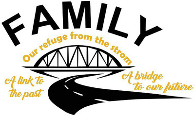 WALLDECORS 60.96 cm FAMILY QUOTES IMAGE Self Adhesive Sticker(Pack of 1)