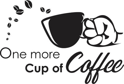 Wallzone 90 cm Coffee Removable Sticker(Pack of 1)