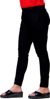 Abhisar Regular Fit Women Black Trousers