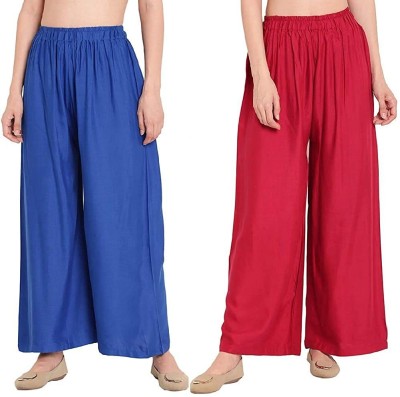 TooLook Regular Fit Women Red, Blue Trousers