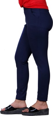 Abhisar Regular Fit Women Dark Blue Trousers