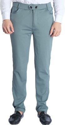 TYKUN Regular Fit Men Blue Trousers