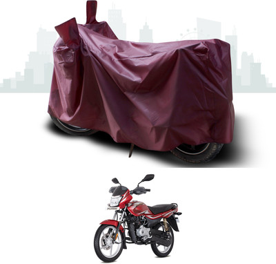 SEBONGO Waterproof Two Wheeler Cover for Bajaj(ComforTec, Maroon)