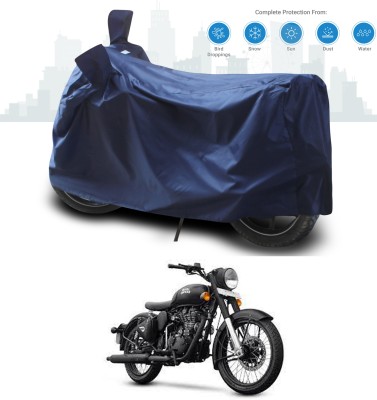 ANTHUB Two Wheeler Cover for Royal Enfield(Classic 500, Blue)