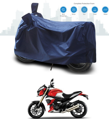 SEBONGO Two Wheeler Cover for Mahindra(Mojo UT 300, Blue)