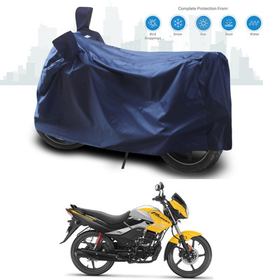 ANTHUB Two Wheeler Cover for Hero(Passion, Blue)