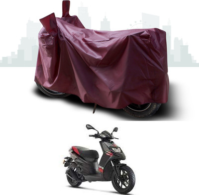 ANTHUB Waterproof Two Wheeler Cover for Aprilia(SR 125, Maroon)