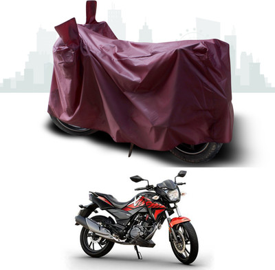 SEBONGO Waterproof Two Wheeler Cover for Hero(CBZ TYPE 1, Maroon)