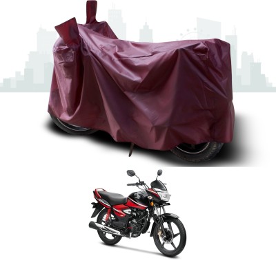 ANTHUB Waterproof Two Wheeler Cover for Honda(CB Shine, Maroon)