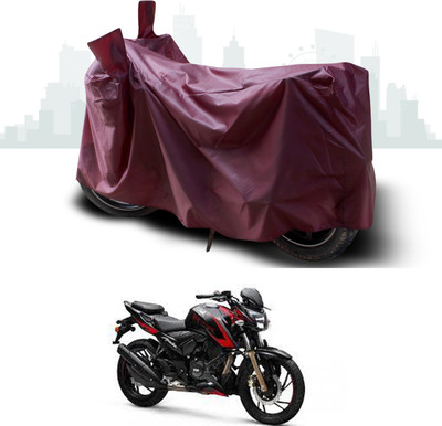 SEBONGO Waterproof Two Wheeler Cover for TVS(Apache RTR 200 4V, Maroon)