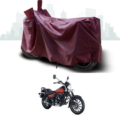 GOSHIV-car and bike accessories Waterproof Two Wheeler Cover for Bajaj(Avenger 160 Street, Maroon)