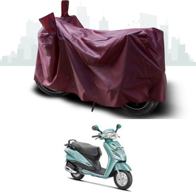 ANTHUB Waterproof Two Wheeler Cover for Hero(Duet, Maroon)