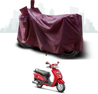 SEBONGO Waterproof Two Wheeler Cover for Hero(Duet, Maroon)