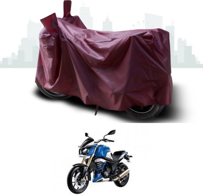 SEBONGO Waterproof Two Wheeler Cover for Mahindra(MOJO XT 300, Maroon)