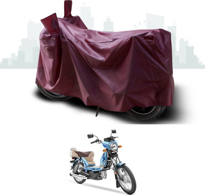SEBONGO Waterproof Two Wheeler Cover for TVS(XL 100, Maroon)