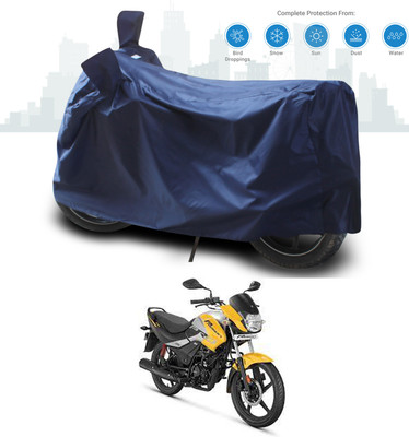 ANTHUB Two Wheeler Cover for Hero(Passion Pro, Blue)