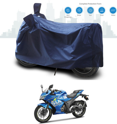 ANTHUB Two Wheeler Cover for Suzuki(Gixxer SF 250, Blue)