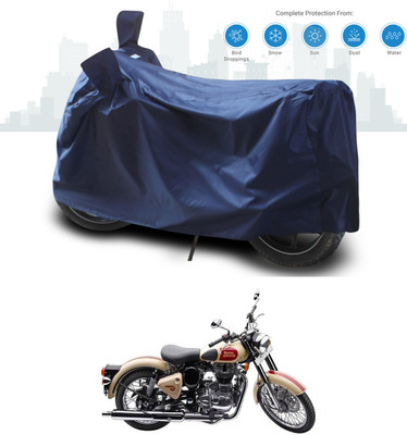 ANTHUB Two Wheeler Cover for Royal Enfield(Bullet 500, Blue)