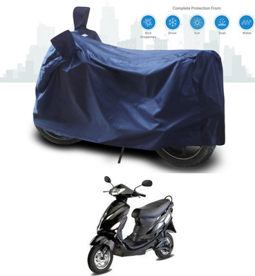 ANTHUB Two Wheeler Cover for Hero(Electric Wave Dx, Blue)