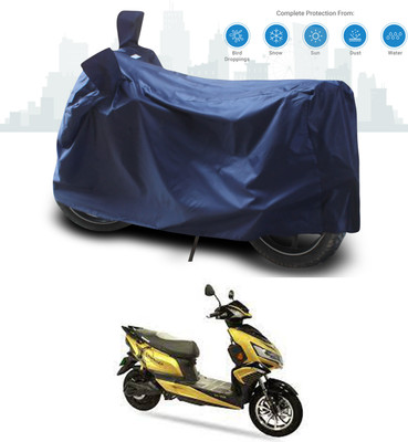 SEBONGO Two Wheeler Cover for Okinawa(i-Praise, Blue)