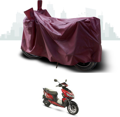 ANTHUB Waterproof Two Wheeler Cover for Okinawa(Praise, Maroon)