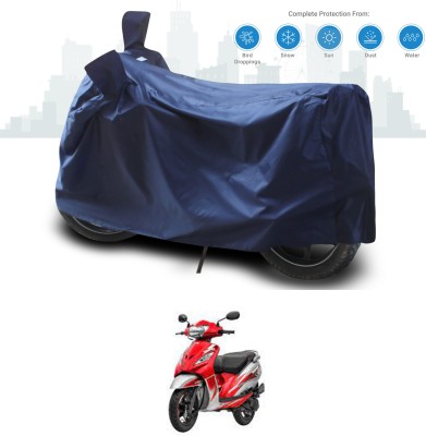 ANTHUB Two Wheeler Cover for TVS(Wego, Blue)