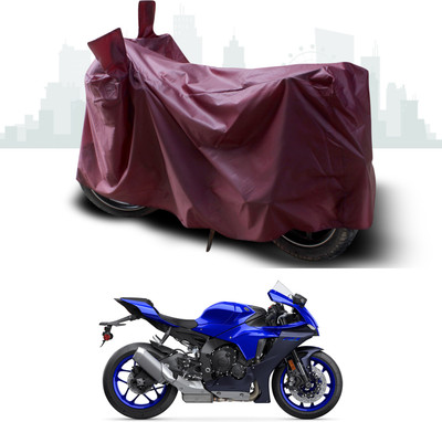 SEBONGO Waterproof Two Wheeler Cover for Yamaha(YZF R1, Maroon)