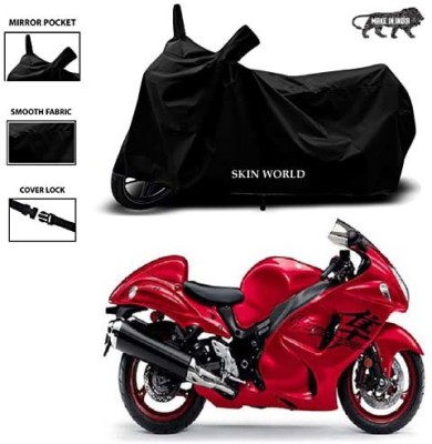 SKIN WORLD Two Wheeler Cover for Suzuki(Gixxer SF 250, Black)