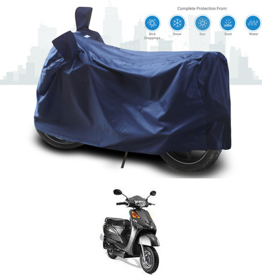 SEBONGO Two Wheeler Cover for Indus(Yo Electron, Blue)