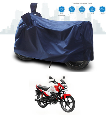 ANTHUB Two Wheeler Cover for Hero(Splendor I Smart, Blue)