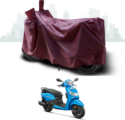 ANTHUB Waterproof Two Wheeler Cover for Hero(Pleasure+ 110, Maroon)