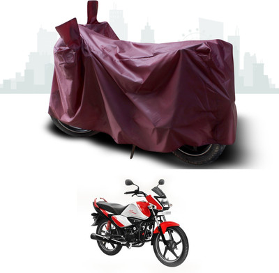 SEBONGO Waterproof Two Wheeler Cover for Hero(Splendor I Smart, Maroon)