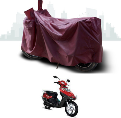 SEBONGO Waterproof Two Wheeler Cover for Hero(Electric Flash, Maroon)