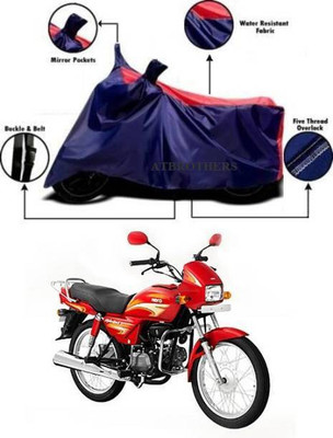 smwzxyu Waterproof Two Wheeler Cover for Hero(Splendor Plus, Red, Blue)