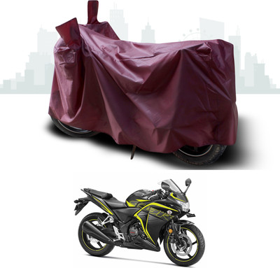 ANTHUB Waterproof Two Wheeler Cover for Honda(CBR 250R, Maroon)