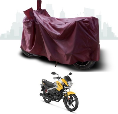 SEBONGO Waterproof Two Wheeler Cover for Hero(Passion Pro, Maroon)