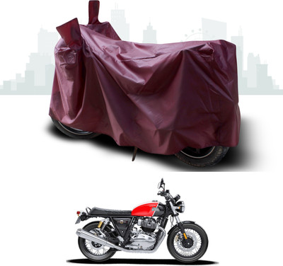 SEBONGO Waterproof Two Wheeler Cover for Royal Enfield(Interceptor 650, Maroon)